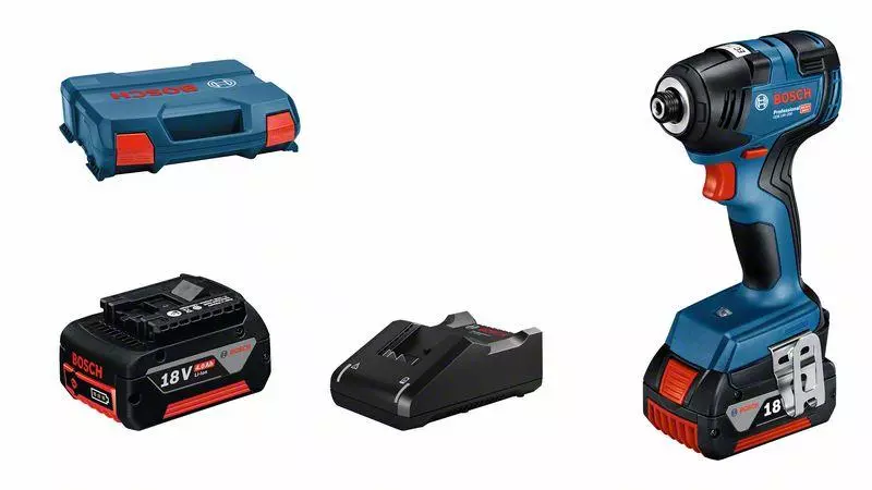 Visseuse à Chocs BOSCH GDR 18 V-200 C CLICK/GO - 2 X 4.0 Ah Avec Chargeur - 06019J2107 1 Visseuse à Chocs BOSCH GDR 18 V-200 C CLICK/GO - 2 X 4.0 Ah Avec Chargeur - 06019J2107