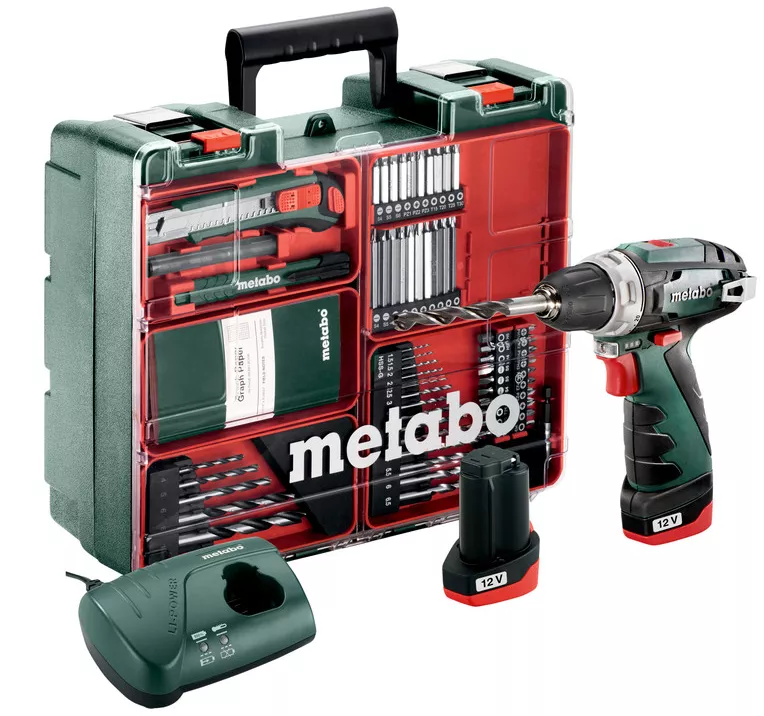 Perceuse Visseuse Sans Fil 12V Powermaxx BS Basic Set METABO - 600080880 2 Perceuse Visseuse Sans Fil 12V Powermaxx BS Basic Set METABO - 600080880 – Image 2