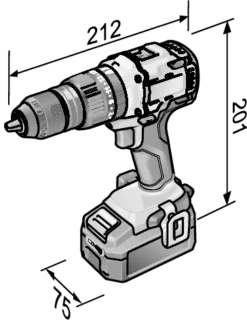 Perceuse Visseuse 18V PD 2G 18.0-EC C FLEX - Sans Batterie Ni Chargeur - 491233