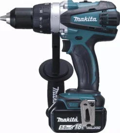 Perceuse Visseuse 18 V Li-Ion 5 Ah Ø 13 Mm MAKITA - 2 Batteries, Chargeur, Coffret - DDF458RTJ