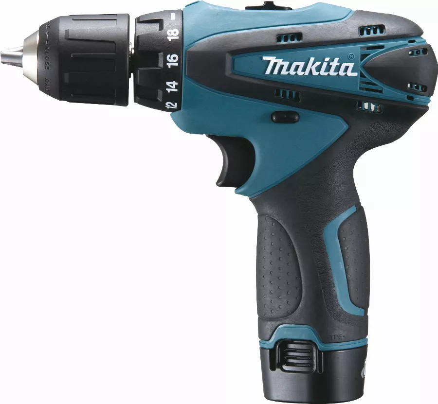 Perceuse Visseuse 10,8 V Li-Ion 1,3 Ah Ø 10 Mm MAKITA - 2 Batteries, Chargeur, Coffret - DF330DWJ 1 Perceuse Visseuse 10,8 V Li-Ion 1,3 Ah Ø 10 Mm MAKITA - 2 Batteries, Chargeur, Coffret - DF330DWJ