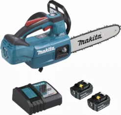 Tronçonneuse D'élagage 18 V Li-Ion 5 Ah 25 Cm MAKITA - 2 Batteries Et Chargeur - DUC254RT2