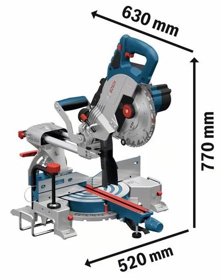 Scie Sur Table BOSCH GCM 18V-216 - Batt.2x8.0Ah - 0601B41001 1 Scie Sur Table BOSCH GCM 18V-216 - Batt.2x8.0Ah - 0601B41001