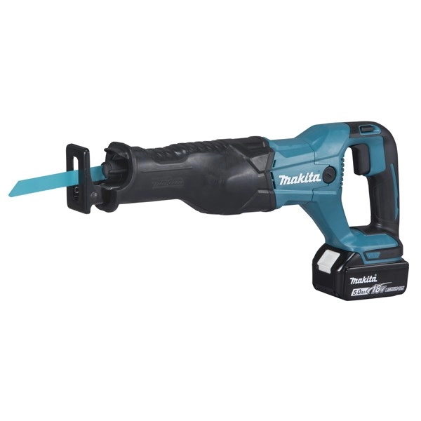 Scie Sabre MAKITA 18 V Li-Ion 5 Ah - 2 Batteries, Chargeur En Coffret - DJR186RTE 1 Scie Sabre MAKITA 18 V Li-Ion 5 Ah - 2 Batteries, Chargeur En Coffret - DJR186RTE
