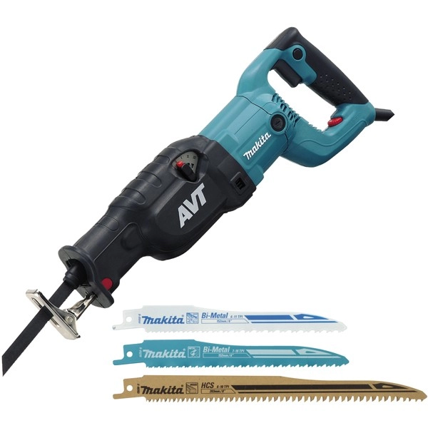 Scie Sabre MAKITA 1510W + 3 Lames : Bois, Métal Et Universelle - En Coffret - JR3070CTH 1 Scie Sabre MAKITA 1510W + 3 Lames : Bois, Métal Et Universelle - En Coffret - JR3070CTH