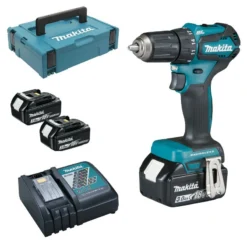 Perceuse Visseuse MAKITA 18V Li-ion 3Ah - Ø13mm - 410W - 2 Batteries + 1 Chargeur + 1 Malette Transport - DDF483RFJ -Outlet Power Tools Boutique VOA25071 0