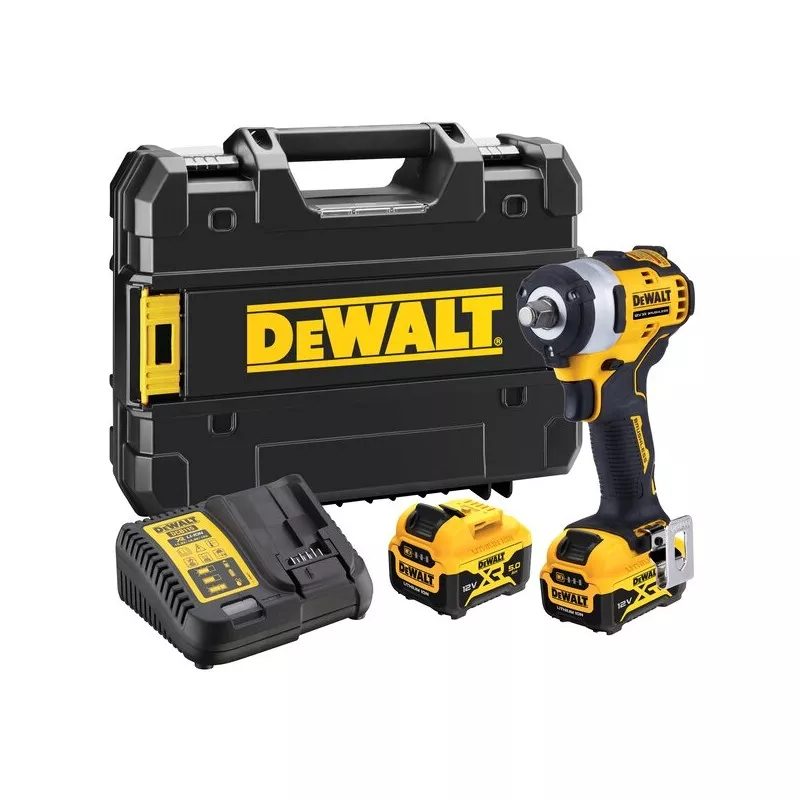 Boulonneuse DEWALT 1/2 XR 12V Brushless 339NM - 2 Batteries 5.0Ah - DCF901P2-QW 2 Boulonneuse DEWALT 1/2 XR 12V Brushless 339NM - 2 Batteries 5.0Ah - DCF901P2-QW – Image 2