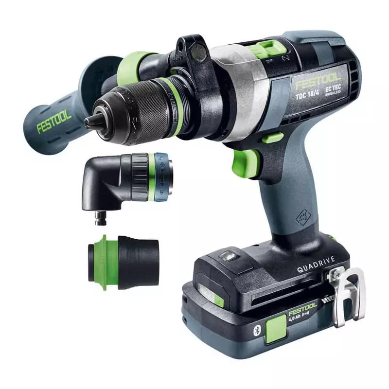 Perceuse Visseuse 18V (1x4,0 + 1x5,0 Ah) QUADRIVE TDC 18/4 5,0/4,0 I-Set - FESTOOL 577612 2 Perceuse Visseuse 18V (1x4,0 + 1x5,0 Ah) QUADRIVE TDC 18/4 5,0/4,0 I-Set - FESTOOL 577612 – Image 2
